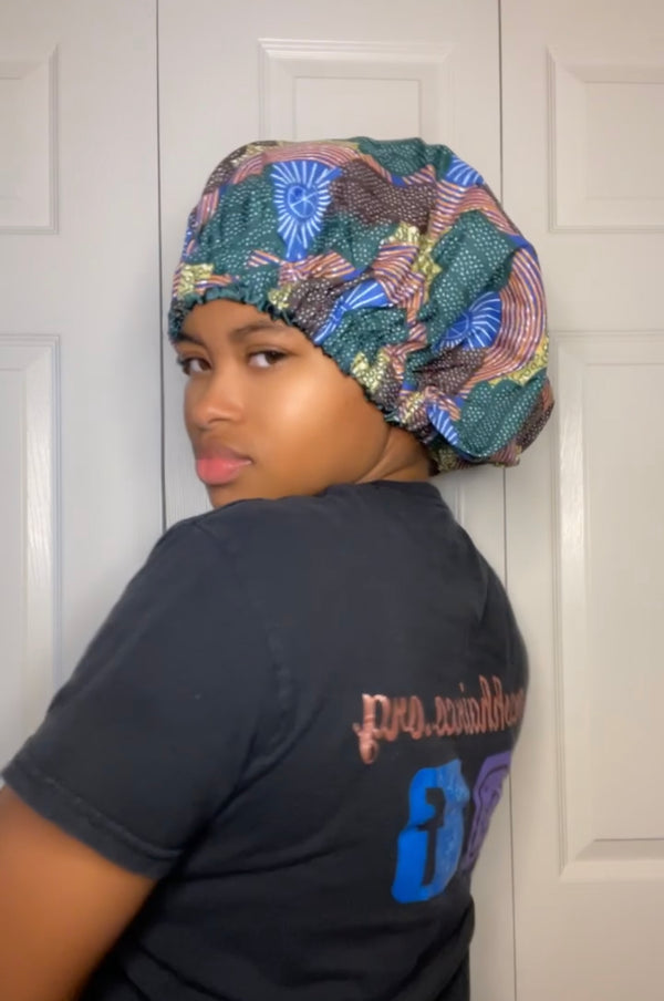 Multi Color Flowers Bonnet