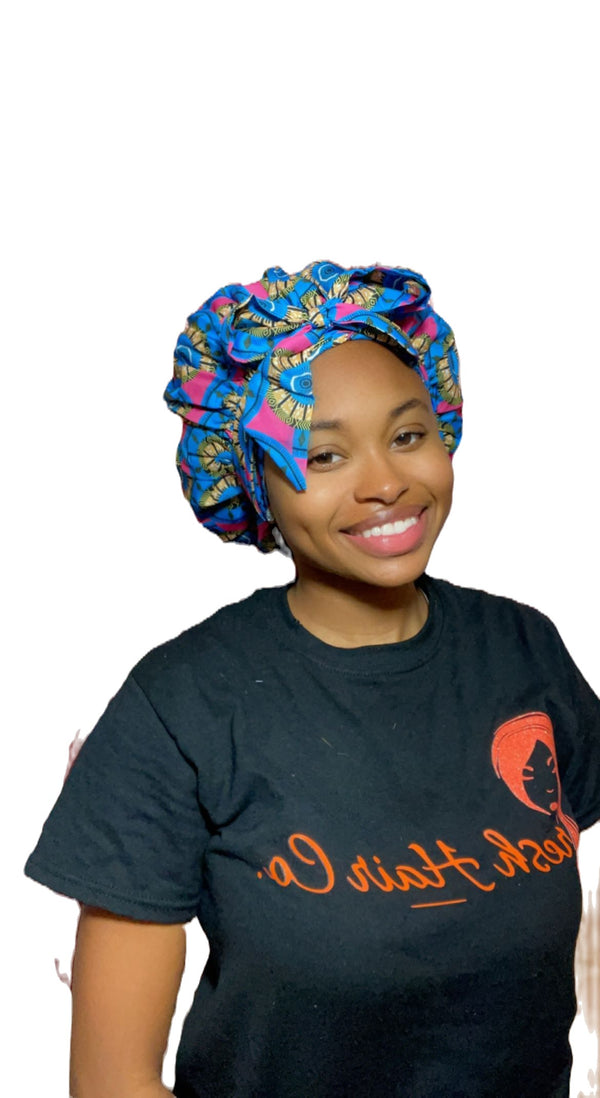 Pink and Blue Bonnet