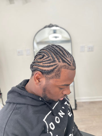 Scalp Braids with style( no added hair)