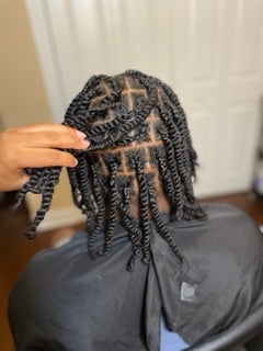 Two strand twist braided root
